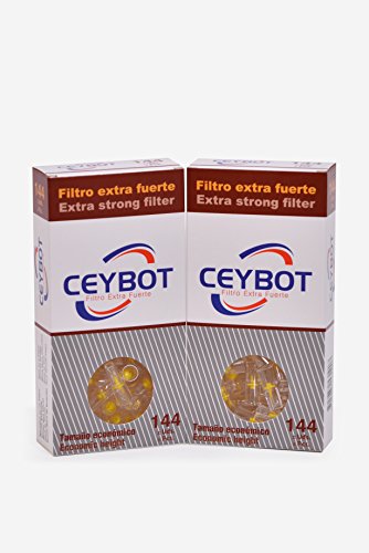 Filtros tabaco Ceybot (144 unidades) - Boquillas para fumar tabaco - Filtro cigarrillos reutilizables