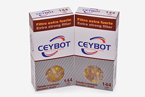 Filtros tabaco Ceybot (144 unidades) - Boquillas para fumar tabaco - Filtro cigarrillos reutilizables