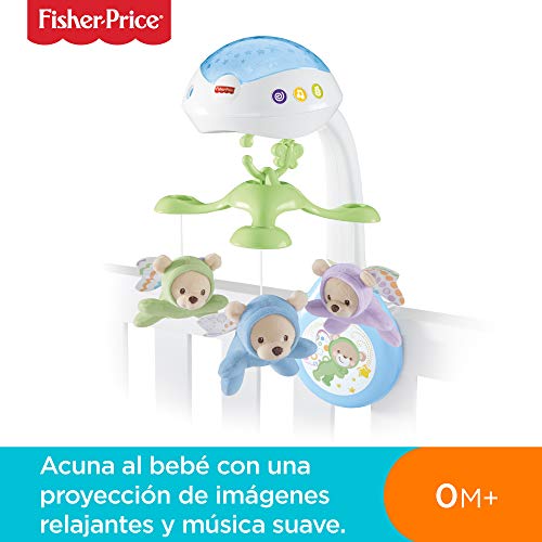 Fisher-Price - Móvil con ositos - juguetes bebe - (Mattel CDN41)