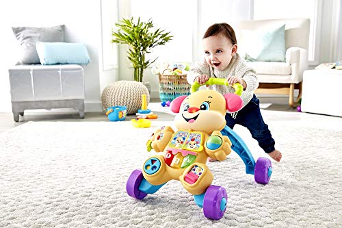 Fisher-Price Ríe y Aprende - Andador Perrito Primeros Pasos, Correpasillos Bebé +6 meses (Mattel FRC85)