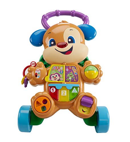 Fisher-Price Ríe y Aprende - Andador Perrito Primeros Pasos, Correpasillos Bebé +6 meses (Mattel FRC85)