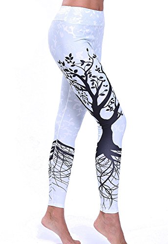 FITTOO Pantalones Deportivos Mujer Yoga Leggings de Alta Cintura Elásticos y Transpirables para Running Fitness490