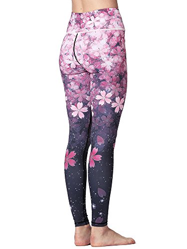 FLYILY Mallas Deportivas Mujer Pantalones impreso Leggings Deportes para Running Yoga Fitness Gym