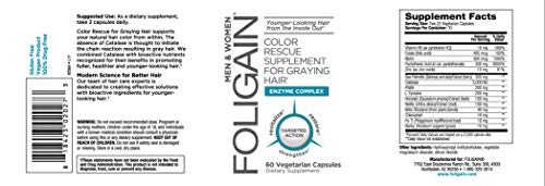 FOLIGAIN - Suplemento para el rescate del cabello canoso. - 60 cápsulas