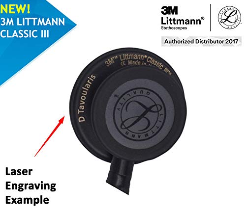 Fonendoscopio 3M™ Littmann® Classic III™ con grabado láser gratuito - Negro Arco iris 5870