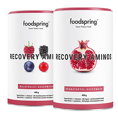 foodspring Recovery Aminos, Granada, La recuperación adecuada nunca había sido tan saludable, Fabricado en Alemania