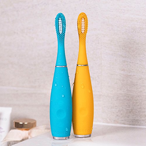 Foreo ISSA mini 2 - Cepillo sónico de dientes eléctrico para niños, color mango tango