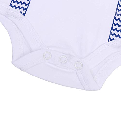 FYMNSI Bebé Niño Primer Cumpleaños Traje Algodón Manga Corta Caballero Corbata de Lazo Mameluco Pantalones Cortos Conjunto de Ropa 2pcs Fiesta Fotografía Cake Smash Outfit Azul