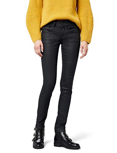 G-STAR RAW Lynn Mid Waist Skinny Vaqueros, Negro (3D Dark Aged 8469), 26W / 34L para Mujer