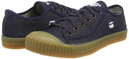 G-STAR RAW Rovulc Denim Low Sneakers, Zapatillas para Hombre, Azul Blue Dk Navy 881 881, 43 EU