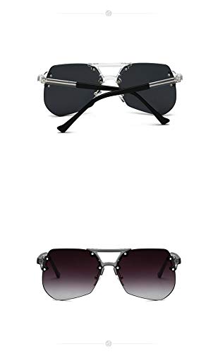 Gafas De Sol Para Hombre Y Mujer Trend Fashion Sin Marco Película Marina Gafas De Sol Gafas Ultravioleta Ultravioleta Espejo Decorativo