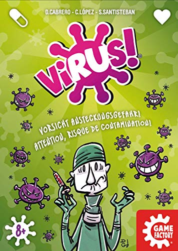 GAMEFACTORY-¡Peligro de contagio, multicolor (Game Factory 646239) - Versión Alemana (idiomas: Alemán, Italiano y Francés)