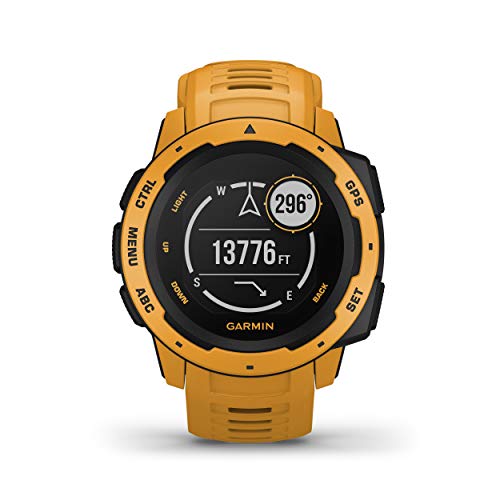 Garmin Instinct - Reloj con GPS, Unisex, Amarillo Ocre, 1