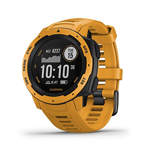 Garmin Instinct - Reloj con GPS, Unisex, Amarillo Ocre, 1