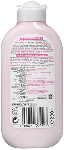 Garnier Skin Active Leche Limpiadora Suave para Pieles Secas y Sensibles - 200 ml