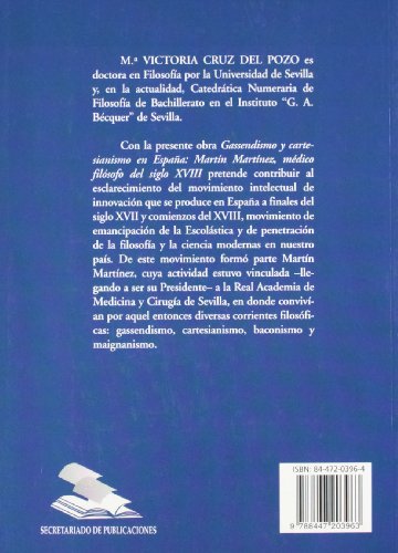 GASSENDISMO Y CARTESIANISMO ESPAÑA (Serie Filosofía y psicología)