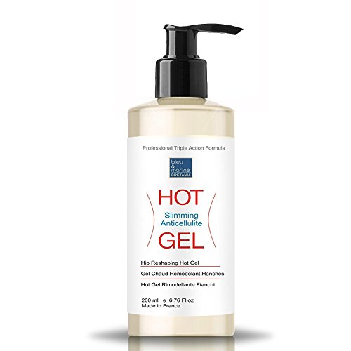 Gel Termico Anti Celulitis Adelgazante 200 ml con dispensador ● Hot Gel con Algas, Café y Aceites Esenciales ● Efecto Calor Drenante y Quema Grasa ● Reductor Abdominales Hombres