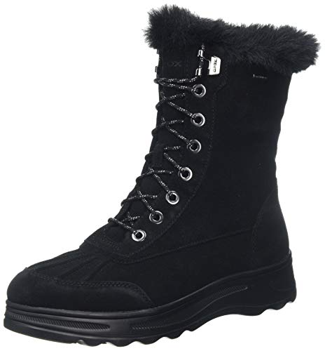 Geox D HOSMOS B ABX B, Botas de Nieve para Mujer, Negro (Black C9999), 39 EU