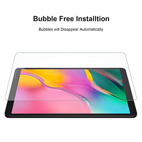 Gerutek [2 Packs] Protector Pantalla para Samsung Galaxy Tab 10.1 2019 T510/T515, Dureza 9H, Antiarañazos, Antihuellas, Ultra Transparente Cristal Pantalla Vidrio Templado para Samsung Tab A 10.1 2019