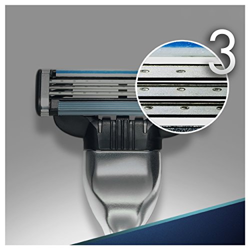 Gillette Mach3 - Pack de recambios de hojas de afeitar para hombre, 8 unidades