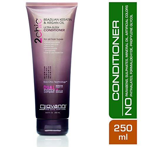 GIOVANNI - 2chic Brazilian Keratin & Argan Oil Ultra-Sleek Conditioner - 8.5 fl. oz. (250 ml)