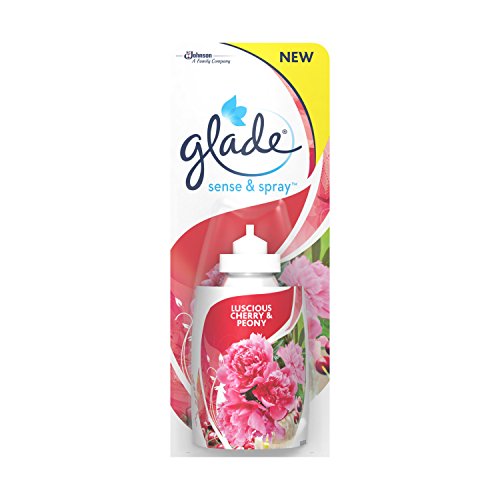 Glade Recambio para Ambientador Automático Sense & Spray con sensor de movimiento, Fragancia Peonía y Cereza, 1 recambio - 18 ml