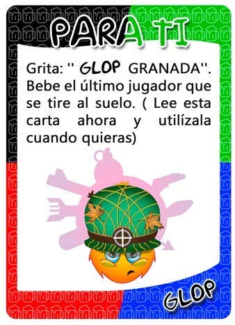 Glop Game - Juego para Beber - Juego de Mesa para Fiestas con Amigos - Juego de Cartas para Beber - 100 Cartas