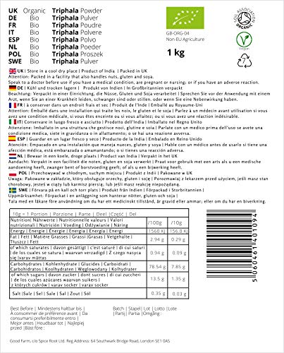 GoodFarm - Triphala ecológica en polvo, 1 kg