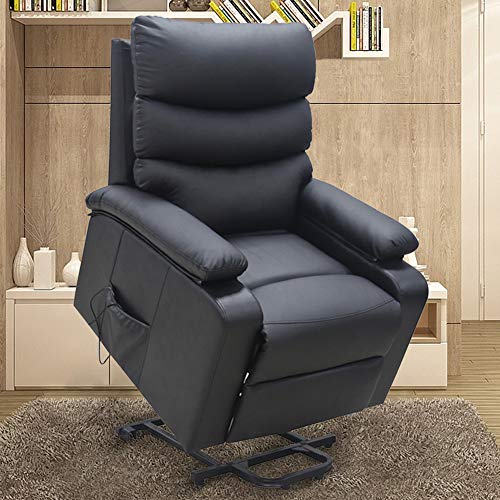 gridinlux. Sillón Relax Extra Acolchado Levanta Personas WENGUÉ Marrón. Elevación Automática con Mando, Reclinable, Masaje y Calor Lumbar. 8 Motores, 4 Zonas de Masaje, 5 Modos, Fácil de Limpiar