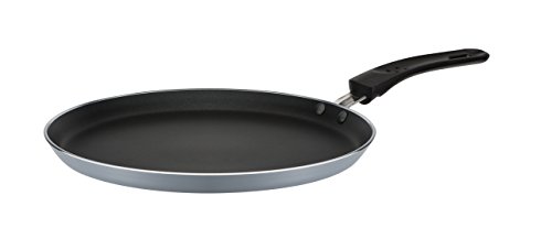 GSW 456722 – Sartén de inducción para Crepes Gris/Negro Aluminio – Sartén de inducción para Crepes 26 cm – Incluye repartidor de Masa, Aluminio, 43,7 X 26,2 x 2,0 cm, 2 Unidades