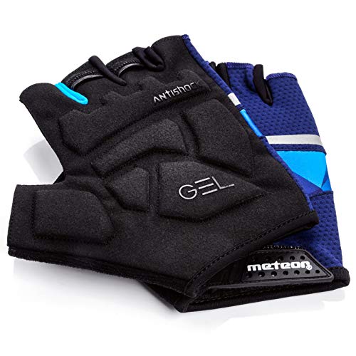 Guantes Bicicleta MTB BMX Ciclismo Montaña Carretera Fitness Gimnasio Bici Escalada Senderismo y Otros Deportes Guantes Deportivos Sin Dedos para Mujer y Hombre (M ~9,3cm, GX170)