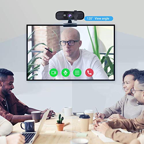 Guo Duo Webcam Full HD 1080P con Micrófono, Cámara web con Cubierta, para Computadora Portátil, Computadora, PC, Escritorio, Transmisión en vivo, Videollamada, Conferencia, Clase en Línea,Juego