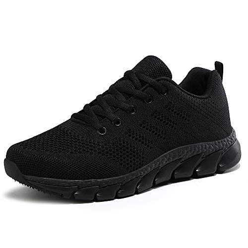 Guqi Zapatillas Deportivas de Mujer Running Zapatos para Correr Gimnasio Calzado（All Black.39EU