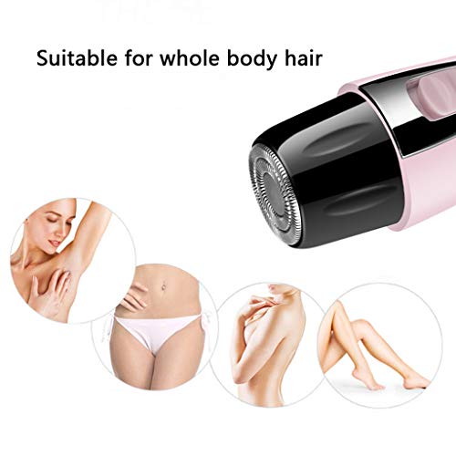 GYFSLG Afeitadora Eléctrica Mujer, Recortadora Femenina USB Recargable IPX7 Impermeable, Eliminación del Vello Corporal para el Bikini Pubis Debajo del Brazo para Piel Sensible,Negro