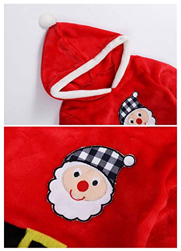 Happy Cherry - Romper Jumpsuit Baby Traje de Una Pieza Disfraces de Navidad para Bebés Unisex Lindo - 12-18 Meses