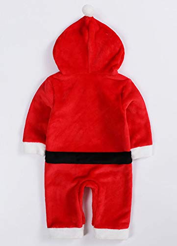 Happy Cherry - Romper Jumpsuit Baby Traje de Una Pieza Disfraces de Navidad para Bebés Unisex Lindo - 12-18 Meses