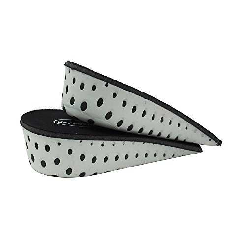 HappyStep® Tacón Plantillas elevadoras viscoelásticas invisibles, Tacón plantillas con alzas, unisex, ligeras y duraderas (alturas 3,3 cm)