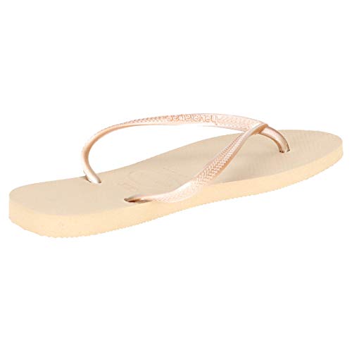 Havaianas Slim Chanclas Mujer, Marrón (Rose Gold), 37/38 EU