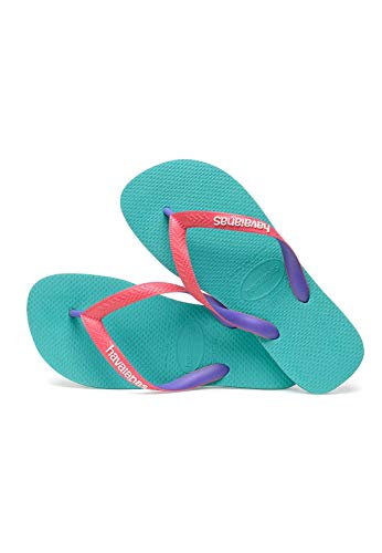 Havaianas Top Mix, Chanclas Unisex Adulto, Multicolor (Lake Green/Flamingo), 39/40 EU