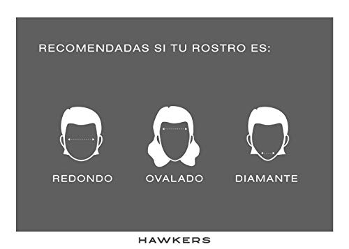 HAWKERS · Gafas de Sol Warwick Carbon Black, para Hombre y Mujer, un clásico renovado que combina montura en negro mate y lentes espejadas rosa dorado, Protección UV400