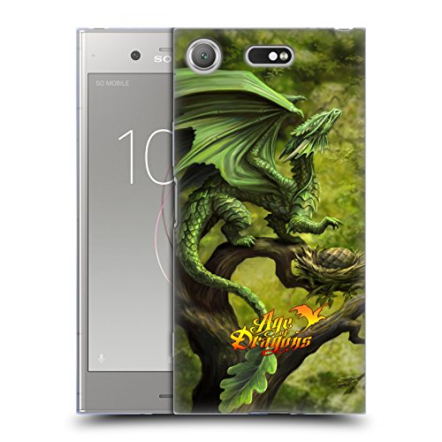 Head Case Designs Oficial Anne Stokes Bosque Edad de los Dragones Carcasa de Gel de Silicona Compatible con Sony Xperia XZ1 Compact