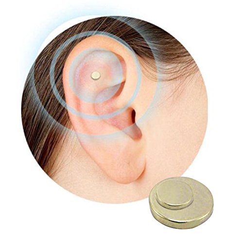 Healifty Pendientes magnéticos delgados Stop Smoking Magnetic Therapy 1 Par