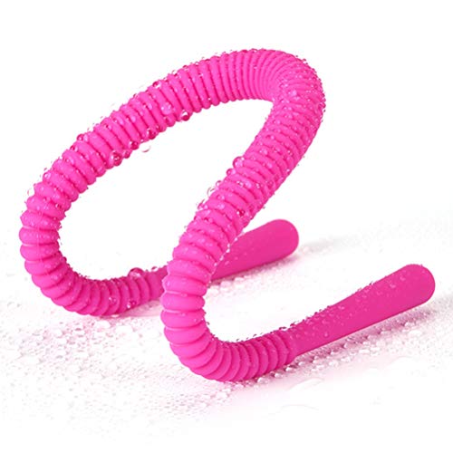 Heallily espéculo vaginal suave y flexible dilatador vestibular femenino separador vaginal para mujeres (rosa roja)