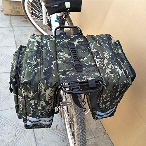 Hearthrousy Alforjas para Bicicleta Bolsa de Bicicleta Bicicleta Pannier Bolsa Impermeable de Tija Asiento Trasera para Bici Montaña Cycling Ciclismo Viaje