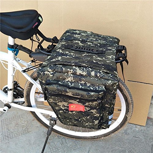 Hearthrousy Alforjas para Bicicleta Bolsa de Bicicleta Bicicleta Pannier Bolsa Impermeable de Tija Asiento Trasera para Bici Montaña Cycling Ciclismo Viaje