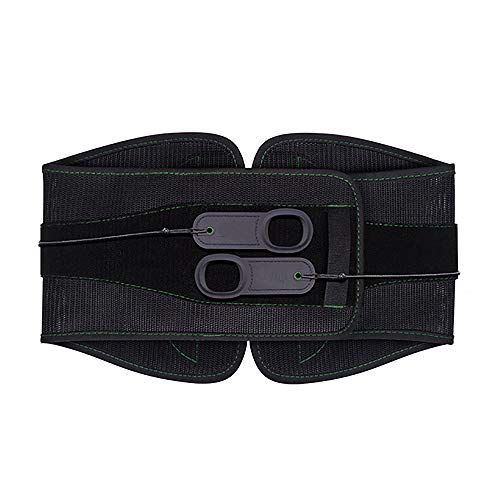 HELIALTH Faja Lumbar Fitness - Entrenador Abdominal - Tratamiento de la escoliosis, Discos herniados distensión Muscular Lumbar - Tracción de la polea,L