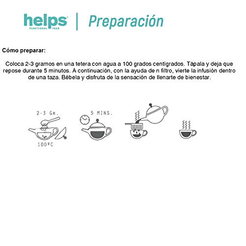 HELPS INFUSIONES - Infusión Diurética De Diente De León. Té Drenante De Diente De León. Bolsa A Granel De 100 Gramos.