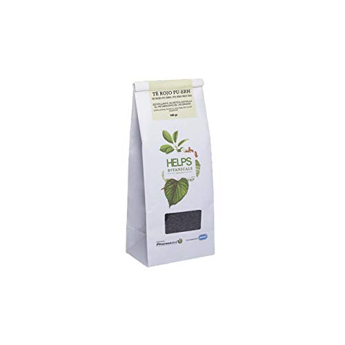 HELPS INFUSIONES - Té Rojo Pu Erh A Granel 100% Natural. Té Adelgazante, Diurético Y Quemagrasas. Bolsa A Granel De 100 Gramos.