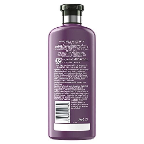 Herbal Essences Romero y hierbas humedad acondicionado, 400 ml