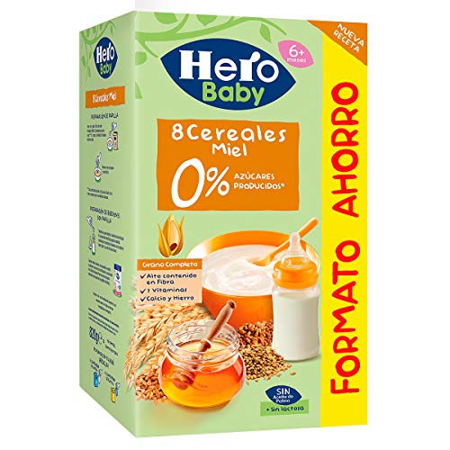 Hero Baby - Natur Papilla 8 Cereales Miel 820 g